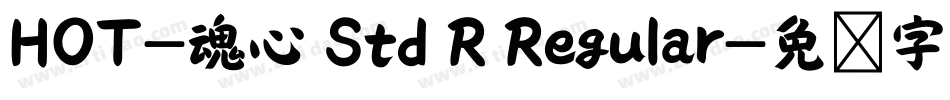 HOT-魂心 Std R Regular字体转换